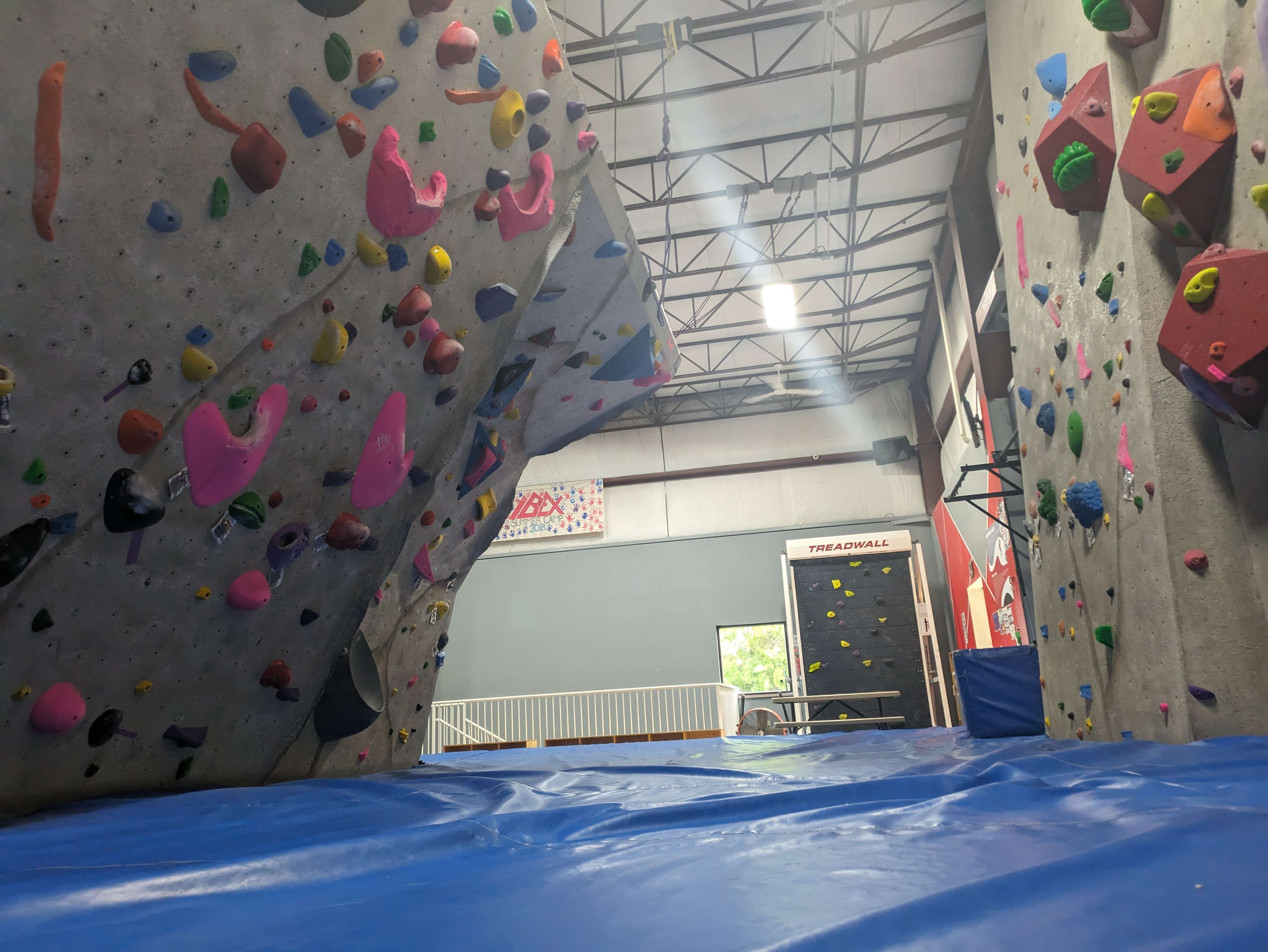 the bouldering section